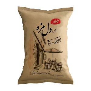 چیپس دل مزه فلفل سیاه مزمز - 180 گرم